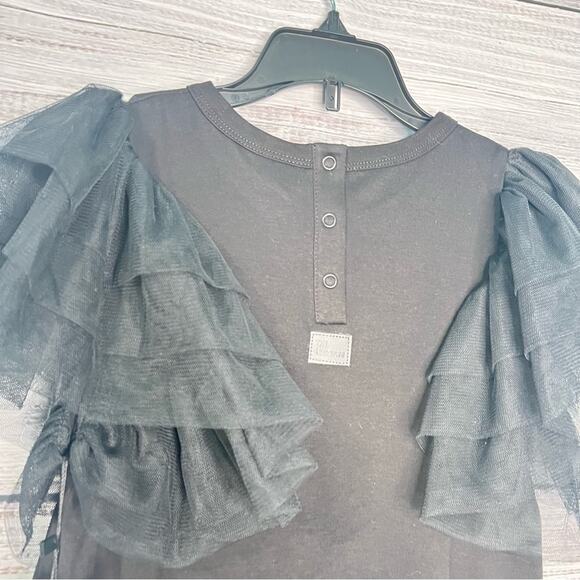 The Tiny Universe Tiny Wings Dress Size 8 Years Black Organic Cotton NEW - Picture 5 of 13